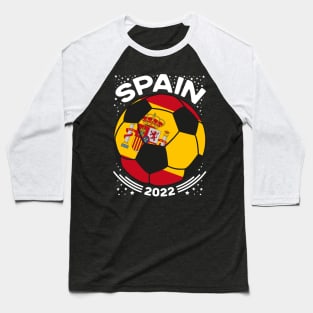 Spain Flag Soccer Football Team Baseball T-Shirt